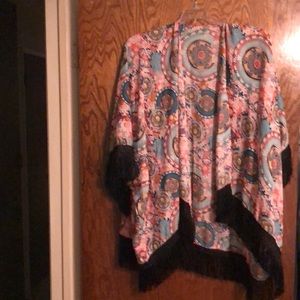 Kimono with fringe